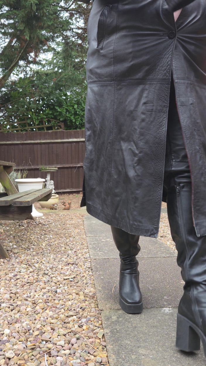Leatherman63: Leder trenchcoat