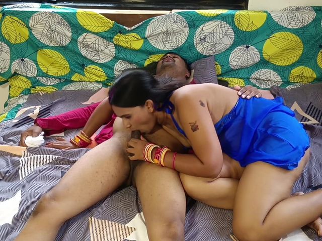 Rough Hard Romantic Sex of a Real Couple Ended with Creampie (Horny Indian Couple)
