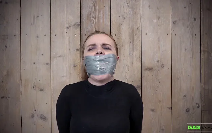 Gag Attack: Roxy - PVC tape gagged