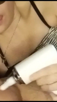 Hot Mature Woman Sucking, Swallowing Milk, and Massaging