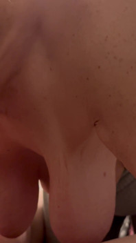 Sucking His Nut Out but Made Sure the Camera Was Focused on My Titts as so Many of You Asked for.