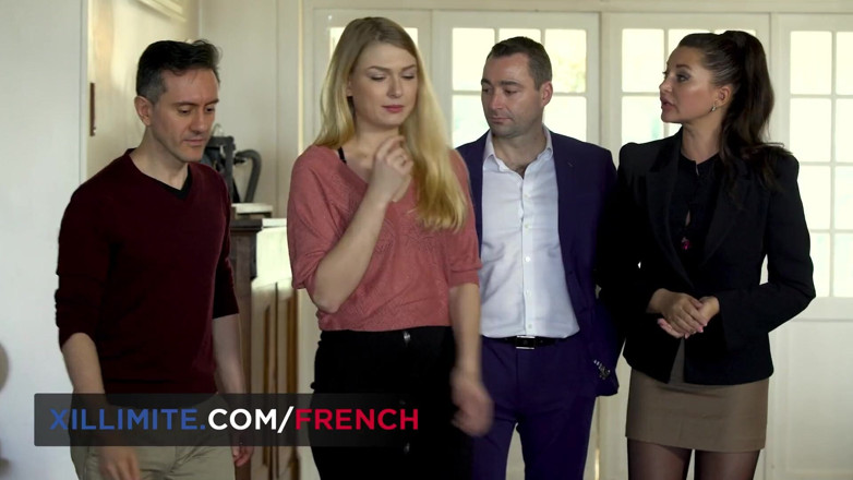 French girls at work: Anal sex with busty babe Anna Polina