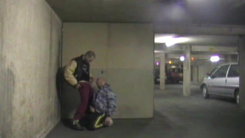Gaybareback: Fucked in parking at night by scally boy