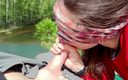 Thelazycouple: Real Amateur Outdoor Blowjob - Oral Creampie in the Forest