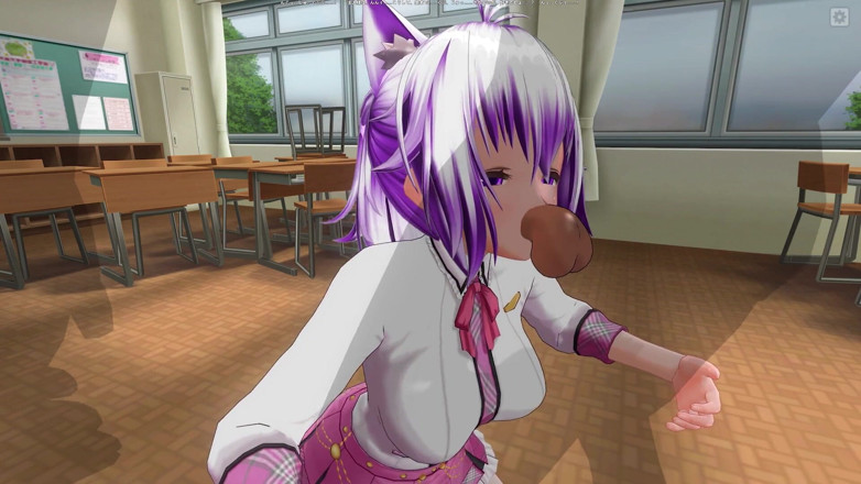 H3DC: HeNTAI 3D - muie adâncă în gât de la o studentă cu păr...