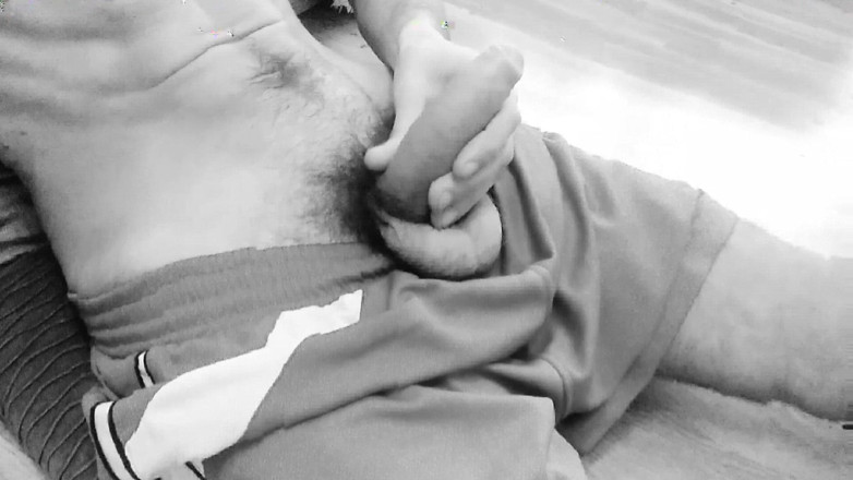 Elvissc: Vintage Porn Man with Nice Body Masturbates His Perfect Cock...
