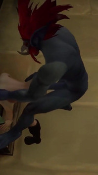Essa garota está sendo fodida com força no cu por um Wartroll | Warcraft - paródia pornô