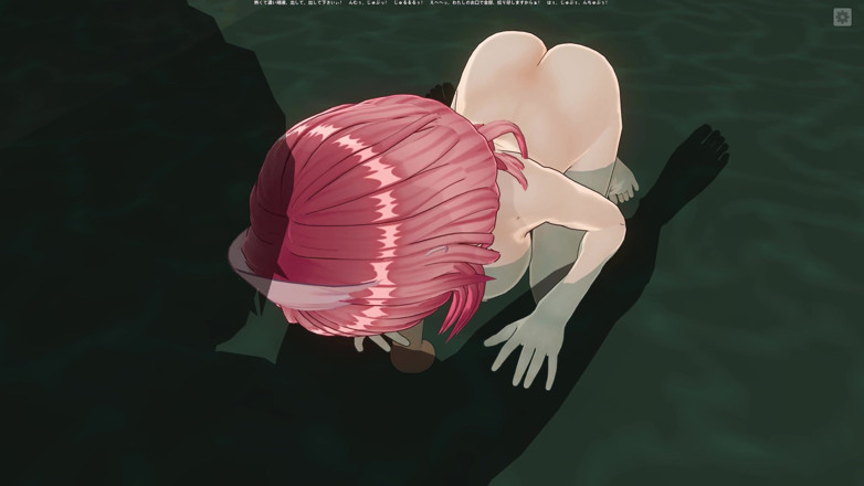H3DC: Hentai en 3D : une fille aux cheveux roses taille une pipe...
