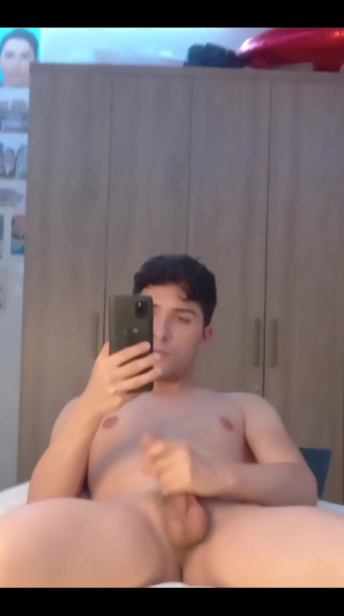 Diego_latinboy: Jerking off and Cum Mirror
