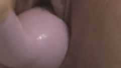 Janessa tight pussy hole for a wide dildo
