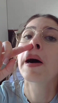 Shanaxnow Nos Fetysz Jedzenie Boogers Press Nostrils Jęki