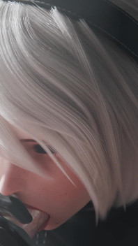 2b Nier Automata mamada y follada de vaquera - coño cremoso y preñada con final animación 3D