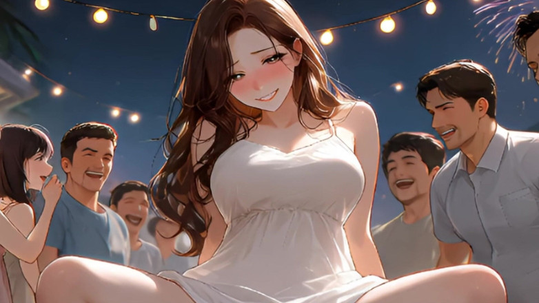 Private touch: Creampie dei fuochi d'artificio della sorellastra mentre Line guarda fuori -...