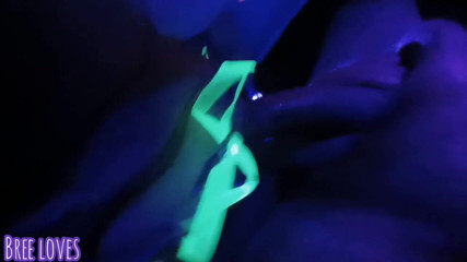 Bree Loves: Neon party ends with a blowjob