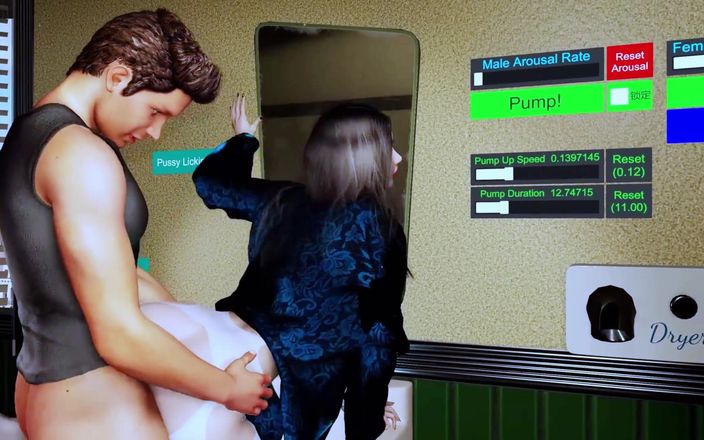 X Hentai: Fuck the Waitress at Public Toilet - 3D Animation 286