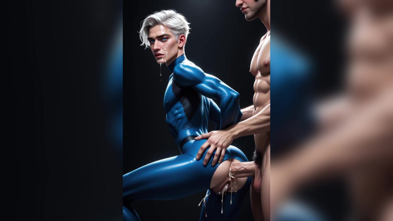 AI gay porn: Ai बड़ा लंड फेमबॉय चुदाई