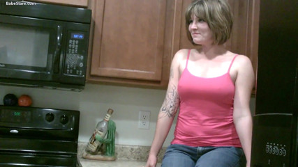 Babe Stare: Misty strips off all her clothes for the camera