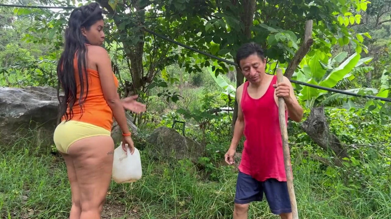 Lady: Busty Stepmother Fucks the Estate's Elderly Gardener