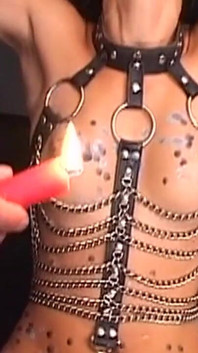 Bound Mature MILF Drains Cock While Clamped and Restrained