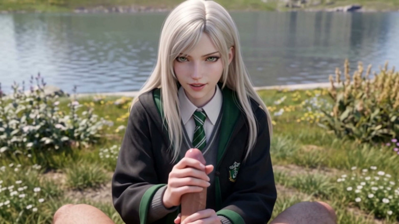 WaifuWorks: Aria La Sorellastra D'élite - Strega Bionda 3D Anime Fantasy POV