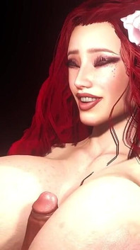 Супер мясистая рыжая трахает сиськами в видео от первого лица | 3D порно