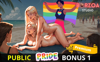 Borzoa Futa: 3D Futa Girl Shemale Fuck Stepsister on the Beach in...