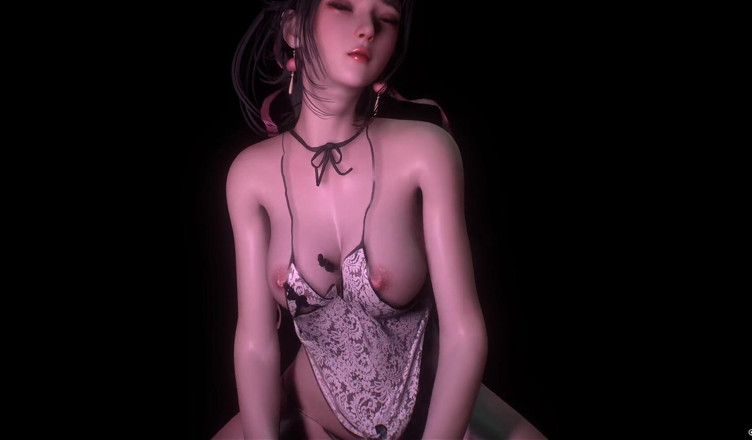 Why fuck so hard: 3d мила азіатська красуня гола, її ідеальні цицьки так сильно трахнули