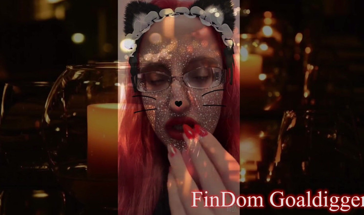 FinDom Goaldigger: Transformación de princesa travesti del gato