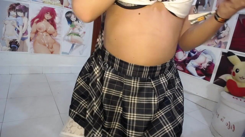 Ariana Unicorn: Blue pantie cumm