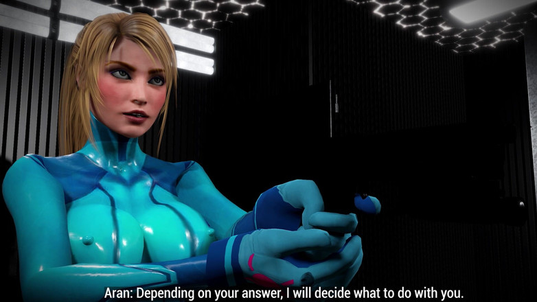 3D Hentai Beauties - Futa Edition: Cocktroid remake - zero suit samus x futa kurza, badkamer missie