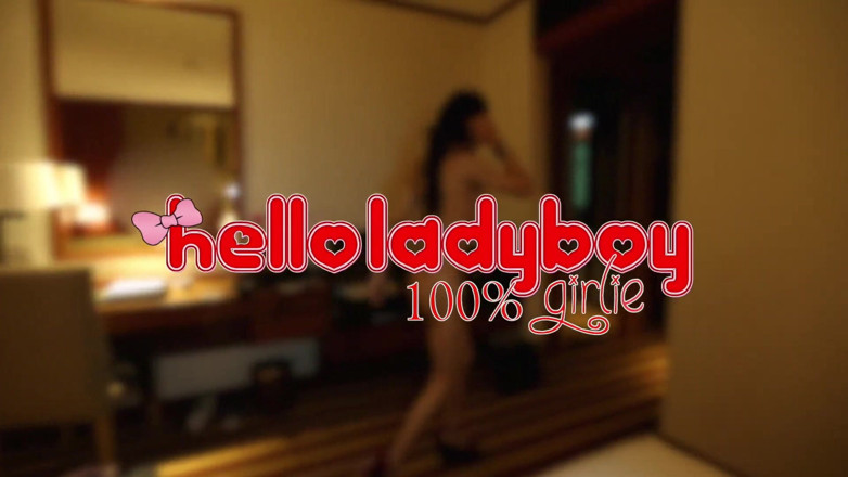 Hello Lady Boy: Büyük memeli Asyalı ladyboy'a döl püskürtülür