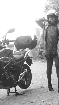 Every Passing Car Saw Her Penis Vibrating Under Her Transparent Dress.