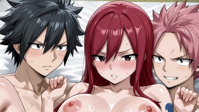 Prznai: Nazu, Gray și Erza (mmf) ft