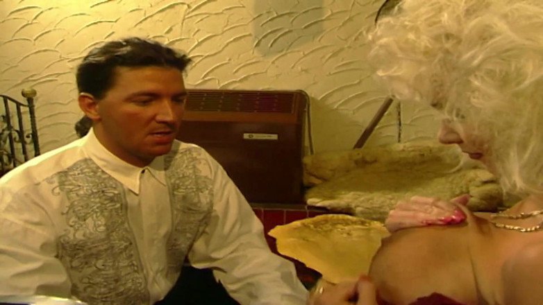 Vintage Climax: Superb blonde MILF with huge boobs loves the taste of...