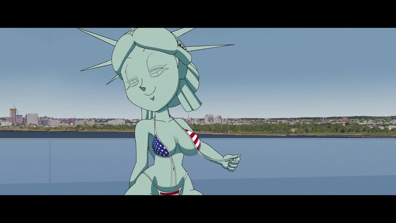 PixelAftDark: 4 Julai oleh Patung Animasi Hentai Liberty