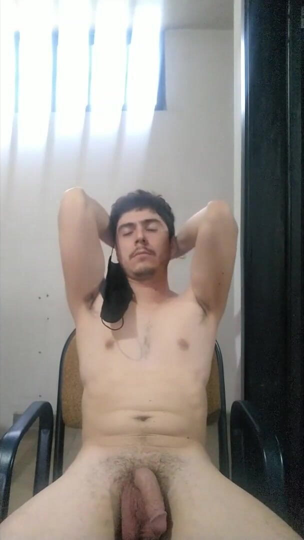 Tabasco Jake: Guy with Gremlin Mask Plays with His Huge Long Dick