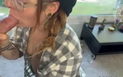 Boquete fofo + enorme gozada no meu rosto
