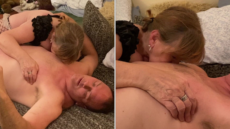 Carmen Angel: Nenek Carmen Angel menghisap zakar!