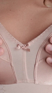 Nude Nylon Vintage Body Bra