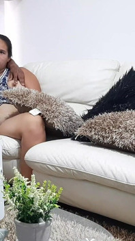 I Fuck My Girlfriend's Pussy While Watching TV