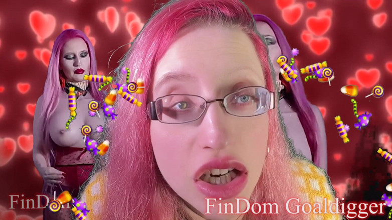 FinDom Goaldigger: Oranje lippenstift-transformatie voor de trui