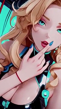 Cyber Awakening: the Blonde Warrior's Secret!