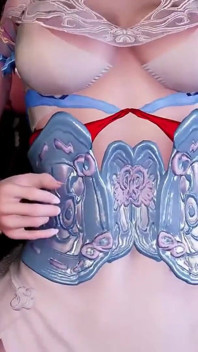 3D Skinny Asian Babe Naked Her Boobs Got Fucked by Two Big Cock