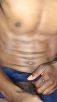 내 큰 흑인 자지를 쓰다듬어 내 복서 반바지를 던졌다