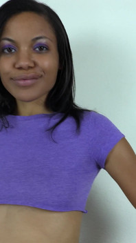 Monica Jade Purple Panty Teasing