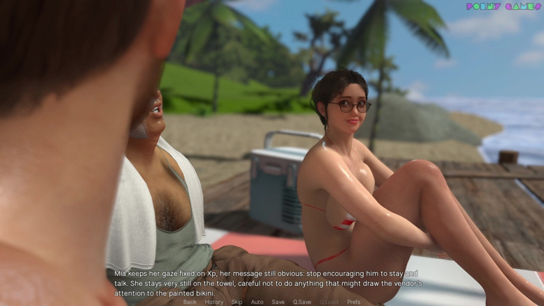 Porny Games: Přátelská žena v domácnosti od bílé pěny - nosí pouze barvu na...