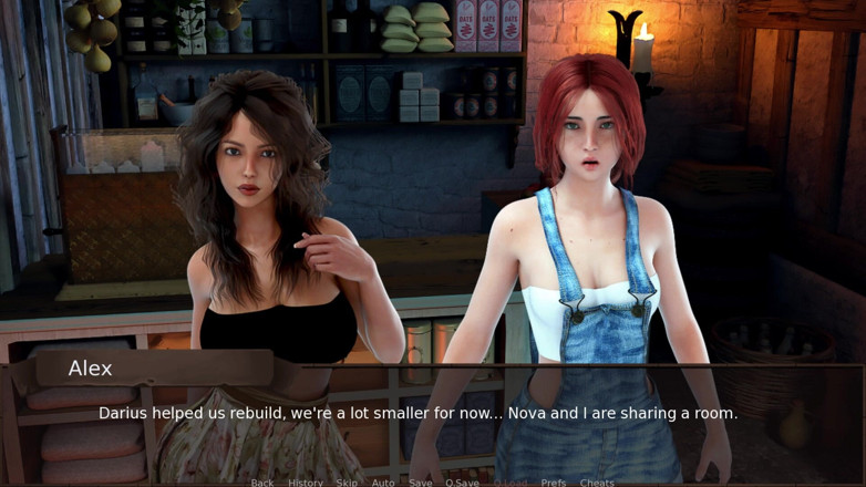 3D Cartoon Porn: Dragoste Sezonul 16 - Alex o ajută pe Evelyn cu curățarea pub-ului