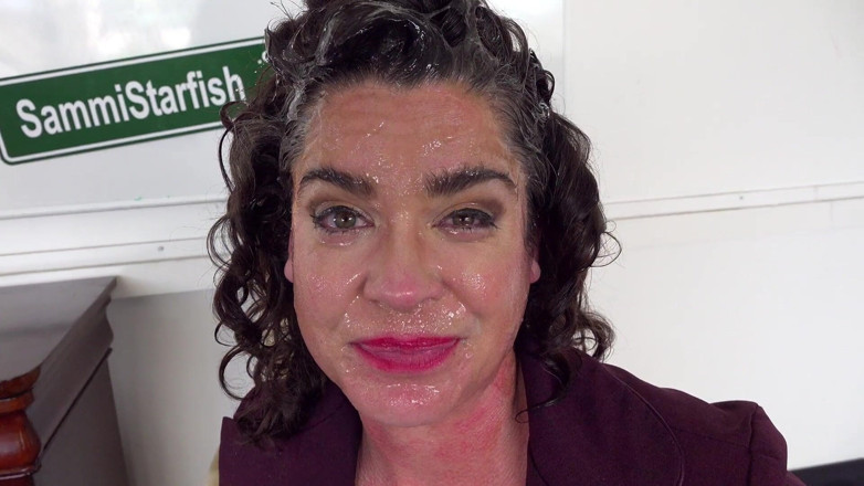 Sammi Starfish: Stepmom's career day face fuck