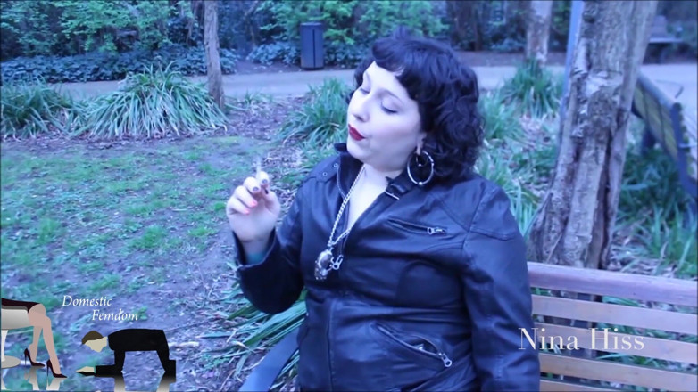 Domestic femdom: Community park ashtray