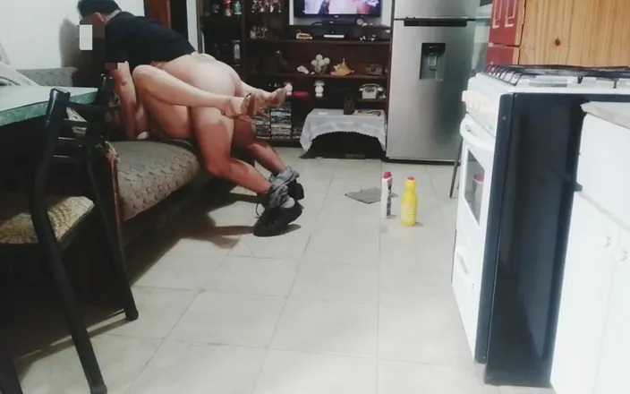 Activecouplearg: Sexy Maid Fucks Boss and Ends up Covered in Cum